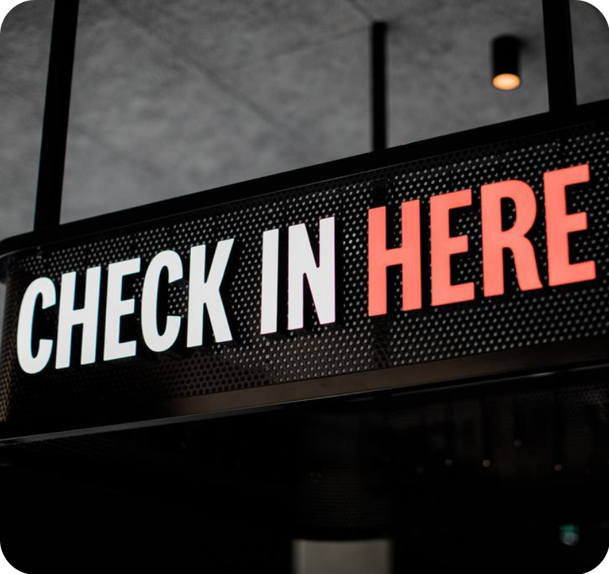 check-in reception