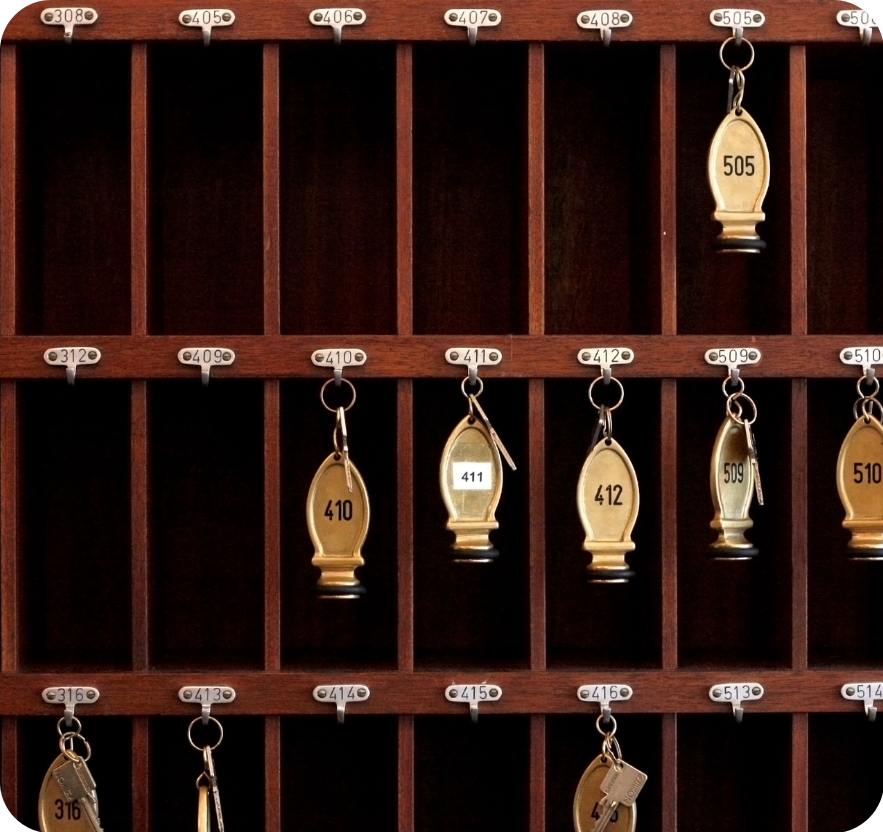 mechanical hotel keys