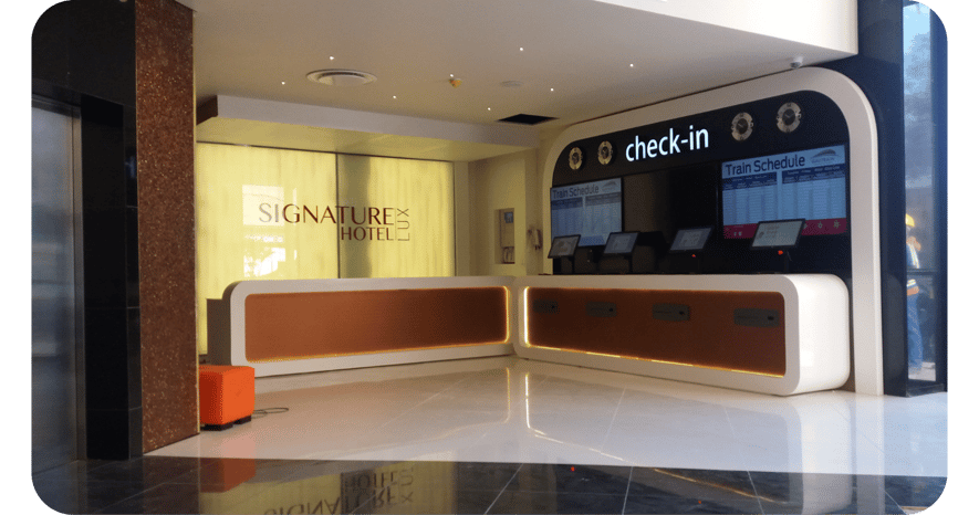 Hotel check-in - Reception