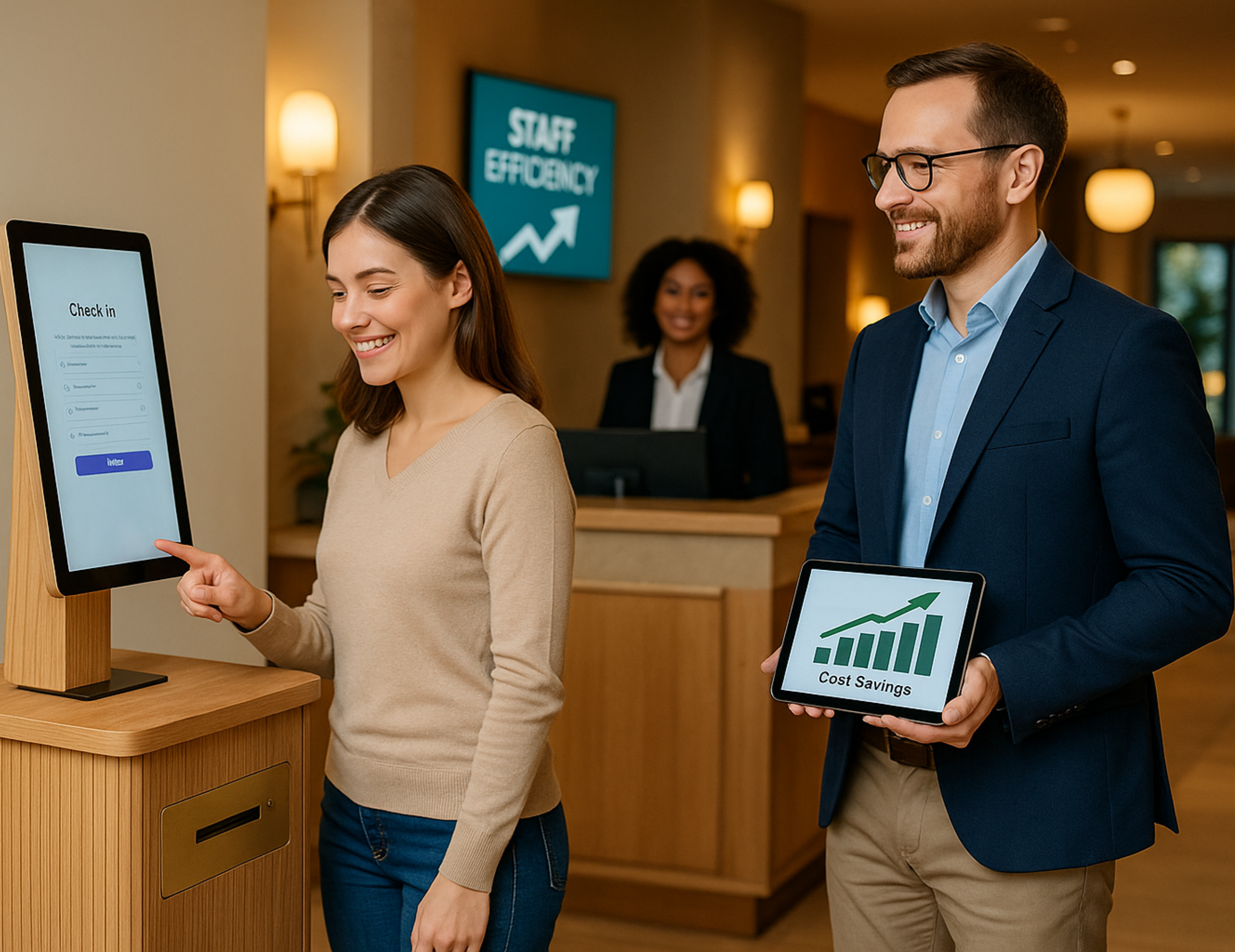 How Self-Service Check-In Helps Hotels Cut Costs & Tackle Staffing Shortages